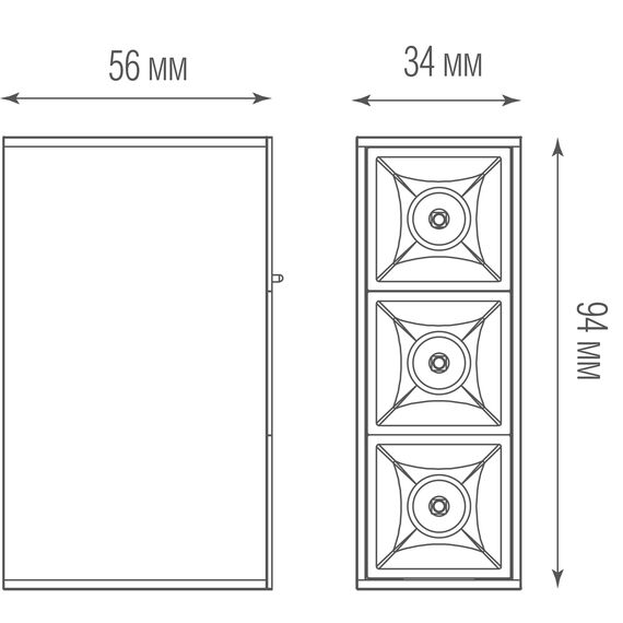 Donolux DL18781WW6BM Светодиодный светильник для магнитного шинопровода, 4W, 3000К, изображение 5