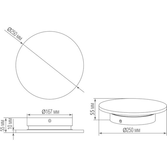 Donolux DL257G Накладной настенный гипсовый светодиодный светильник, 6Вт, изображение 2