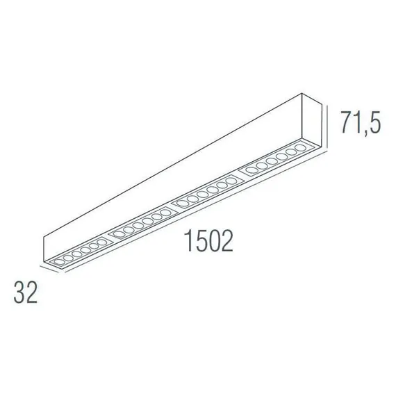 Donolux DL18515S121B24.48.1500WW Подвесной светодиодный светильник 1,5м 24Вт 48°, изображение 4