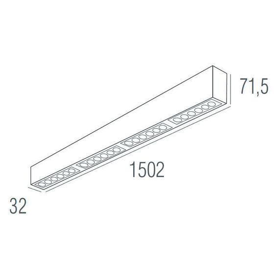 Donolux DL18515S121B24.34.1500BW Подвесной светодиодный светильник 1,5м 24Вт 34°, изображение 4