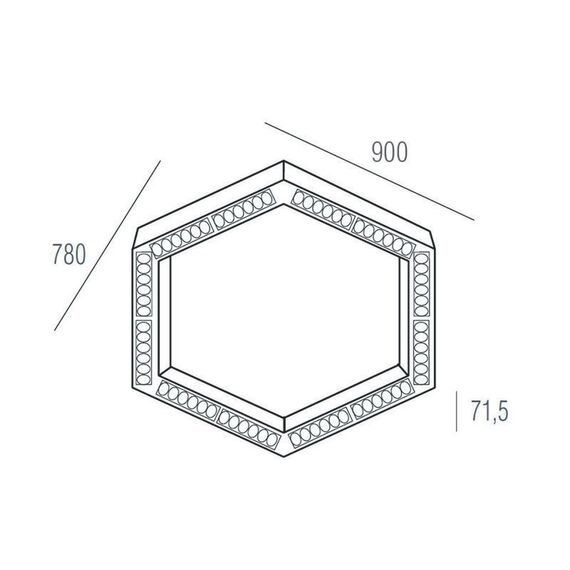 Donolux DL18515S111А72.34.900BB Подвесной светодиодный светильник 0,9м 72Вт 34°, изображение 5