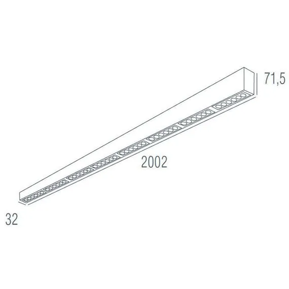 Donolux DL18515S121A48.48.2000BB Подвесной светодиодный светильник 2м 48Вт 48°, изображение 4