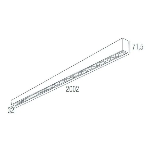 Donolux DL18515S121B42.48.2000BW Подвесной светодиодный светильник 2м 42Вт 48°, изображение 2