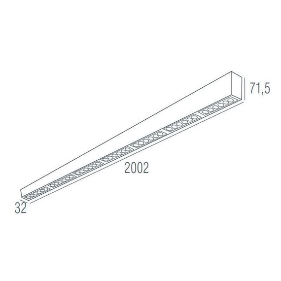 Donolux DL18515S121B42.48.2000WW Подвесной светодиодный светильник 2м 42Вт 48°, изображение 4