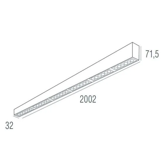 Donolux DL18515C121B36.48.2000WB Накладной светодиодный светильник 2м 36Вт 48°, изображение 5