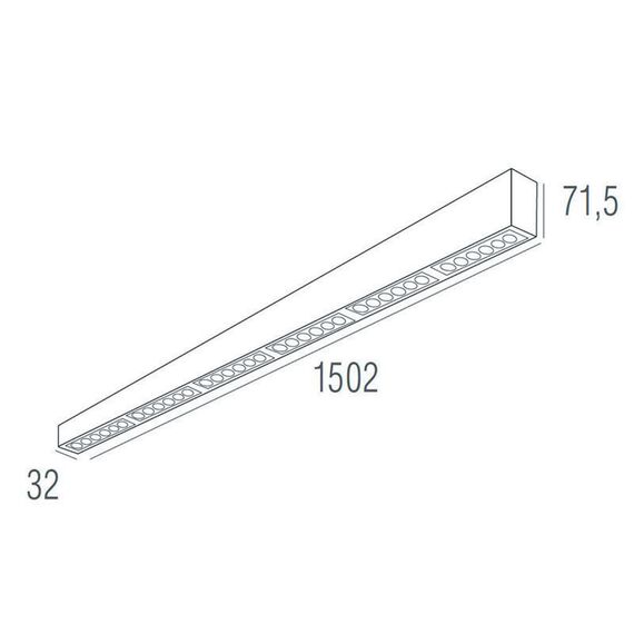 Donolux DL18515C121A36.48.1500BW Накладной светодиодный светильник 1,5м 36Вт 48°, изображение 5