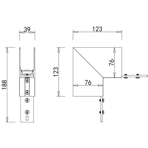 Donolux Outter corner DLMW Sp Внешний угол-соединитель для подвесного/накладного/встраиваемого магнитного шинопровода, изображение 4