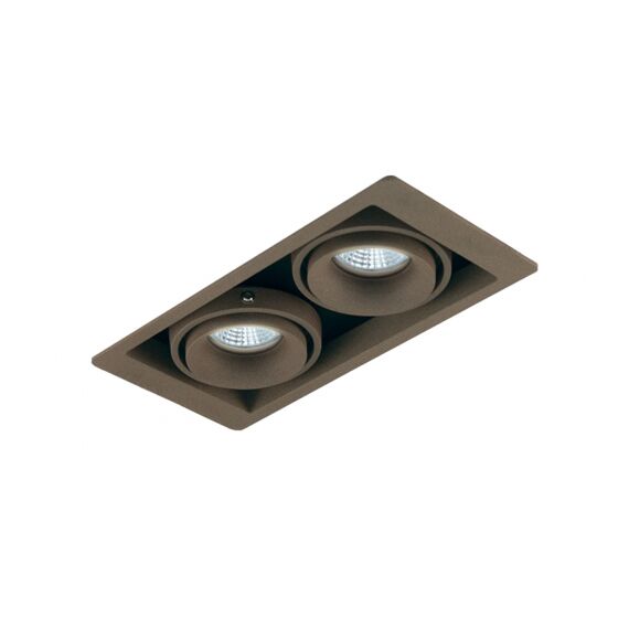 Donolux DL18615/02WW-SQ Champagne/Black Встраиваемый светильник под сменную лампу