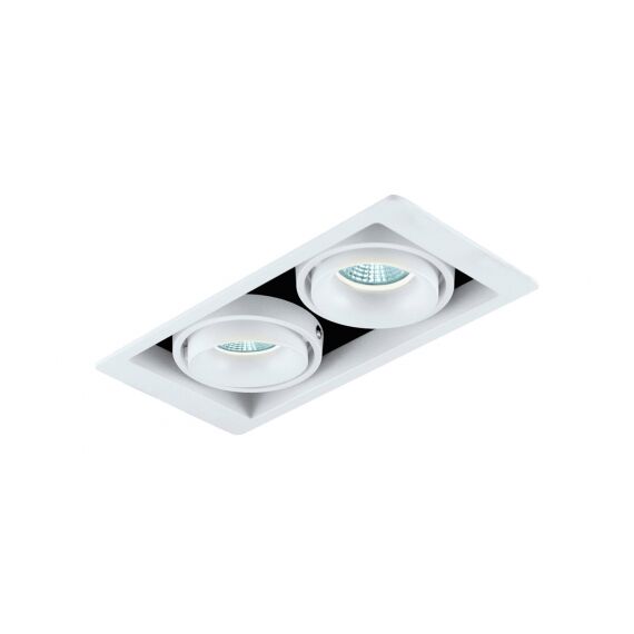 Donolux DL18615/02WW-SQ White/Black Встраиваемый светильник под сменную лампу