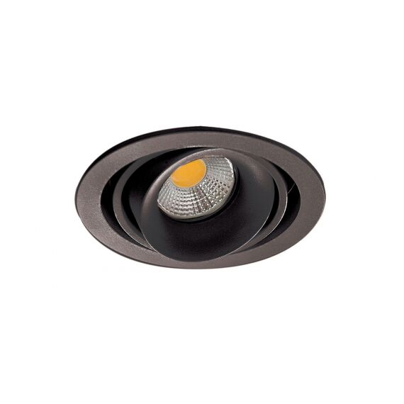 Donolux DL18615/01WW-R Shiny black/Black Встраиваемый светильник под сменную лампу