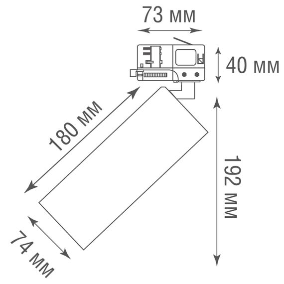 Donolux DL18895R30N1B TRACK Светодиодный светильник для трехфазной шины, 30Вт, изображение 4