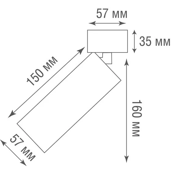 Donolux DL18895R1W ST Накладной поворотный светильник под сменную лампу, изображение 5