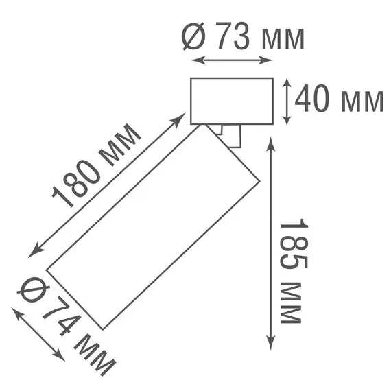 Donolux DL18895R30W1W ST Накладной поворотный светодиодный светильник, 30Вт, изображение 6