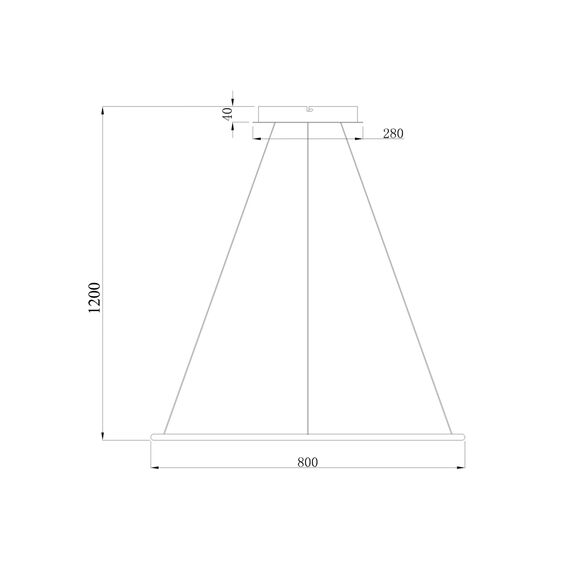 Donolux S111024/1R 48W White In Подвесной светодиодный светильник, 48Вт, изображение 4