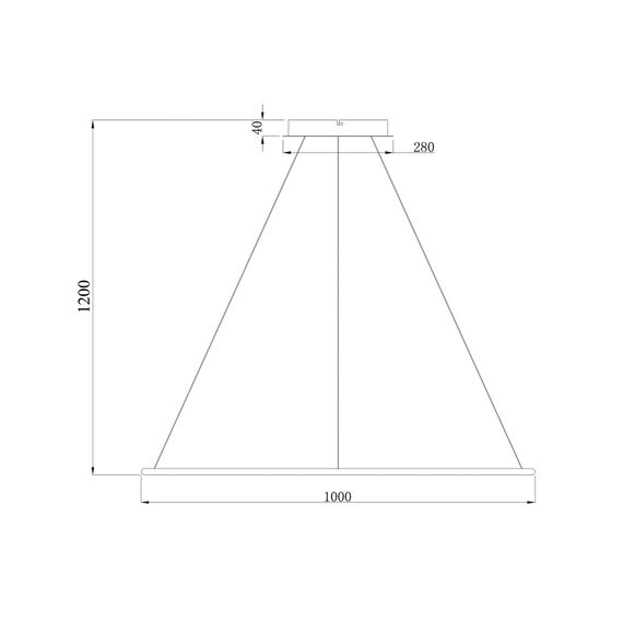 Donolux S111024/1R 60W White In Подвесной светодиодный светильник, 60Вт, изображение 4