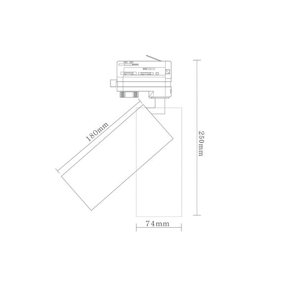 Donolux DL18895R30W1W Track Светодиодный светильник для трехфазной шины, 30Вт, изображение 4