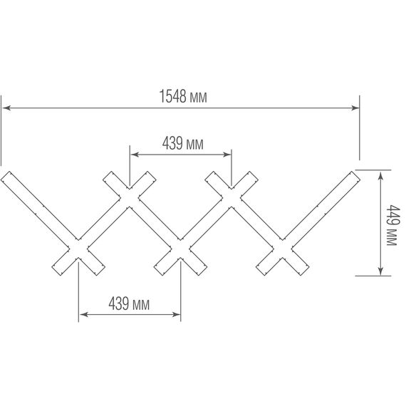 Donolux DL155X46NW115 RAL9003 spec Подвесной светодиодный светильник 115Вт 4000K, изображение 5