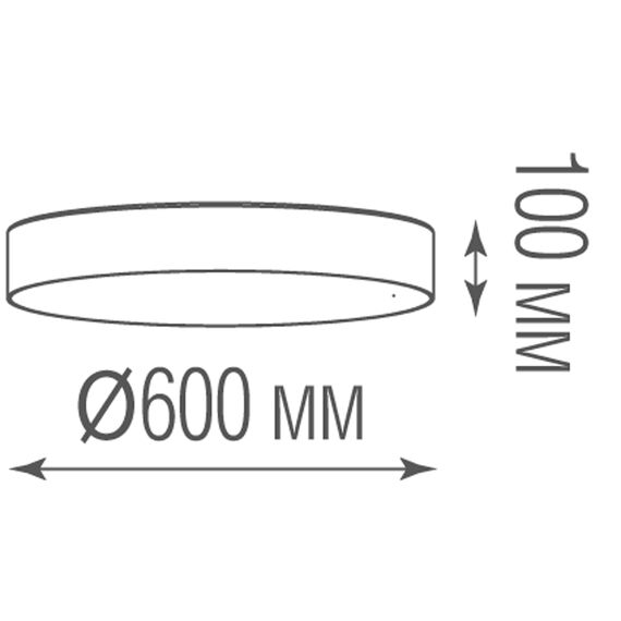 Donolux C111052/1 D600 Накладной светодиодный светильник, 57,3Вт, изображение 5