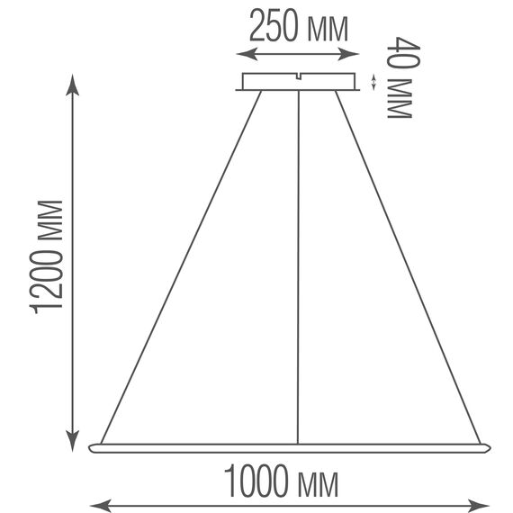 Donolux S111024/1SQ 75W White In Подвесной светодиодный светильник, 75Вт, изображение 5