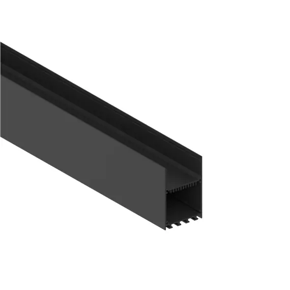 Donolux DN18516RAL9005 Накладной/подвесной алюминиевый профиль, 50х73,5х2000. Цвет: Чёрный матовый, RAL9005,серия:DN8HF, изображение 3