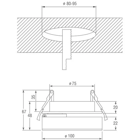 Donolux DL18961R12W1W Встраиваемый поворотный светодиодный светильник, 12Вт, изображение 5