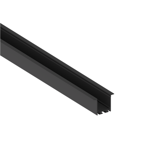 Donolux DN18502H3RAL9005 Врезной алюминиевый профиль,  47,2х35х3000. Цвет: черный ,Серия:DN8ALE, изображение 4