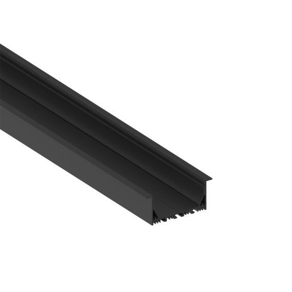 Donolux DN18512RAL9005 Врезной алюминиевый профиль,  85х35х2000. Цвет: Черный матовый, RAL9005,Серия:DN8ALE, изображение 3