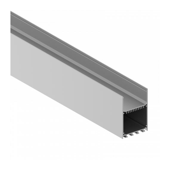 Donolux DN18516H6Alu Накладной/подвесной алюминиевый профиль, 50х73,5х6000. Цвет: Анодированное серебро,серия:DN8HF