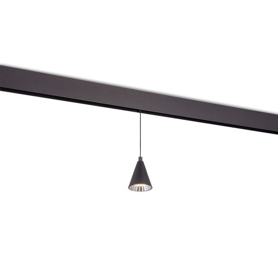 Donolux DL20297WW5BS Светодиодный светильник Tring для SPACE Track system 5Вт, D75xH1285 мм, 348Лм, 36°, 3000К, диммируемый 0-10В, Ra >90, черный, изображение 2