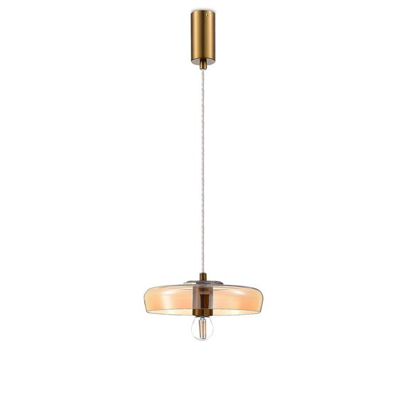 Donolux S111057.1Amber Подвес, D240xH65 мм, 1хЕ27 40Вт, янтарный, изображение 4