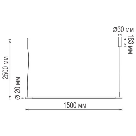 Donolux DL20591S150WW30 Brass Подвесной LED светильник Supreme, 30Вт, 3000К, изображение 5