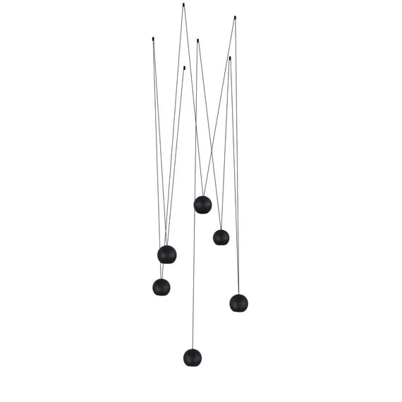 Donolux DL18445WW8W1SB Светильник подвесной для CIRCLE System, Apple, 8,5Вт, 3000К, черный, провод черный, изображение 3