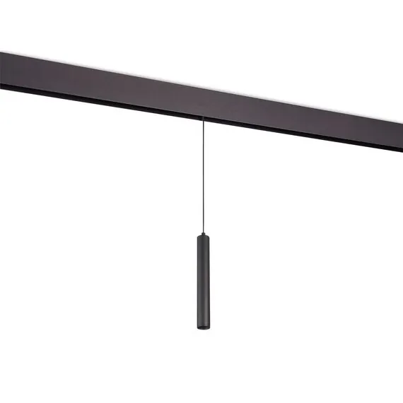 Donolux DL20296WW10BS Светодиодный светильник Charm для SPACE Track system 10Вт, D40xH1500 мм, 708Лм, 36°, 3000К, диммируемый 0-10В, Ra >90, черный, изображение 2