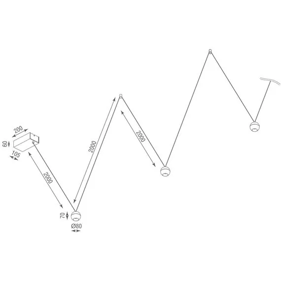 Donolux DL18445WW8W1SB Светильник подвесной для CIRCLE System, Apple, 8,5Вт, 3000К, черный, провод черный, изображение 5