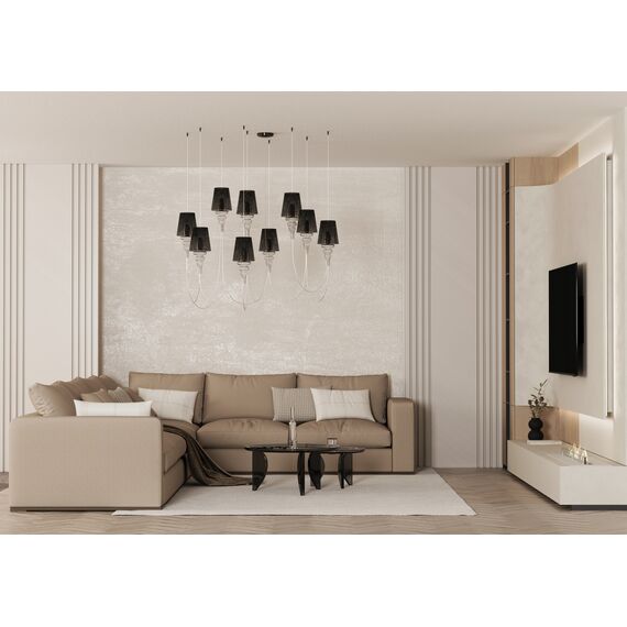 Donolux DL20751S1BBClear Подвес CASCATA, AC220В, 1хЕ14 40Вт макс., изображение 6