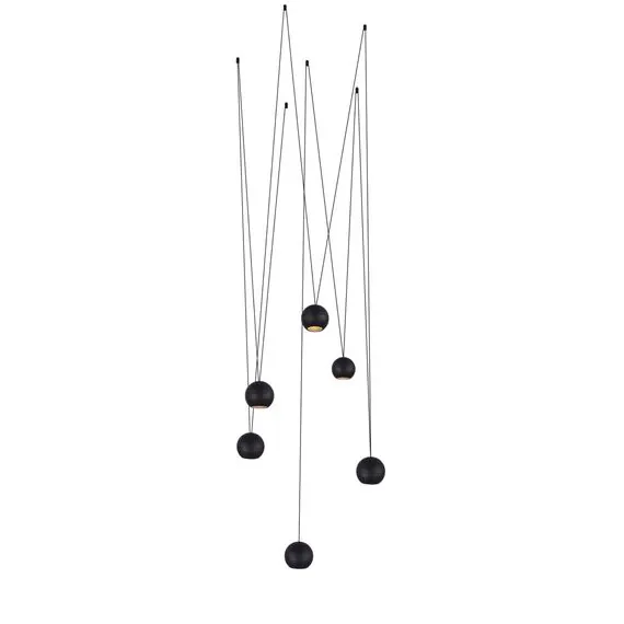 Donolux DL18445WW8W1SB Светильник подвесной для CIRCLE System, Apple, 8,5Вт, 3000К, черный, провод черный, изображение 4