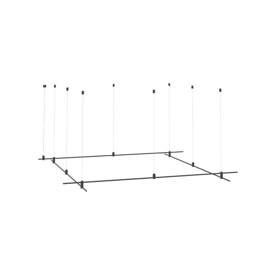 Donolux DL20225L2000x2000C Black Donolux Magnet Modular System «CODE 1.2», L2000хL2000хH95-3000 мм (высота регулируется), DC24V, подв, изображение 3