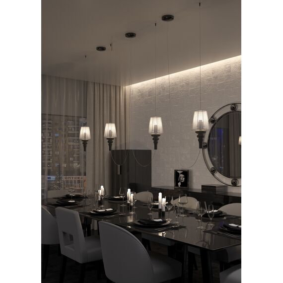 Donolux DL20751S1BBClear Подвес CASCATA, AC220В, 1хЕ14 40Вт макс., изображение 9