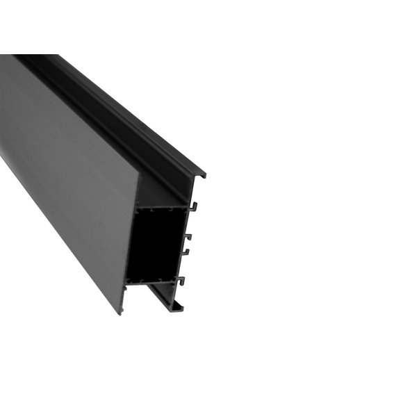 Donolux DN18520RAL9005 Накладной двусторонний алюминиевый профиль, 42,3х90х2000. Цвет: Черный матовый, RAL9005,Сер, изображение 2
