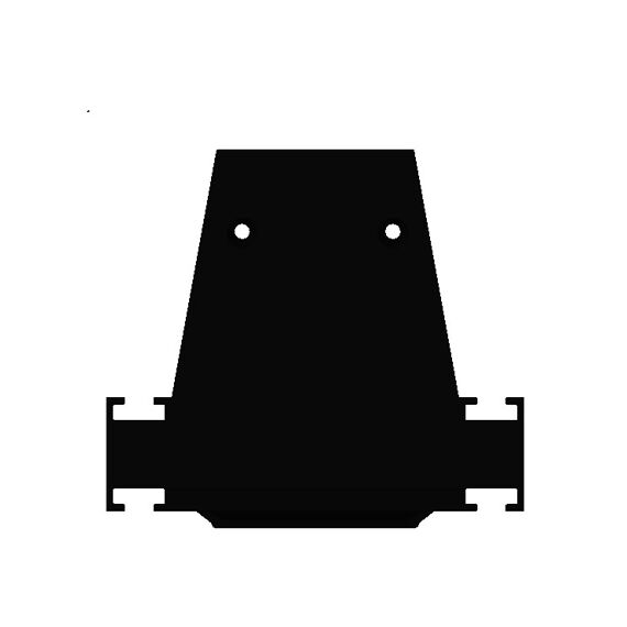 Donolux DNCAP18521RAL9005 Боковая  глухая заглушка для профиля DN18521 Цвет:Черный матовый, RAL9005,Серия:DN8ALE