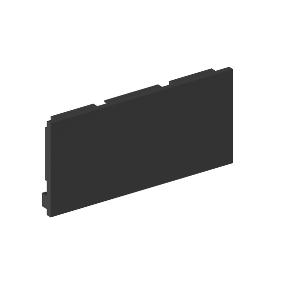 Donolux DNCAP18520RAL9005 Боковая  глухая заглушка для профиля DN18520 Черный матовый, Серия:DN8ALE