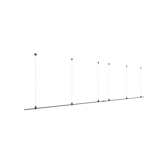 Donolux DL20225L4000C Black Donolux Magnet Modular System «CODE 1.2», L4000хH95-3000 мм (высота регулируется), DC24V, подвесное, изображение 2