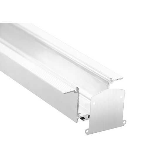 Donolux DN18519H3RAL9003 Встраиваемый алюминиевый профиль под шпаклевку,  40х76х3000. Цвет: Белый матовый, RAL9003,Серия:DN8ALE, изображение 4