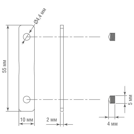Donolux I Connector DLR B I-образный соединитель для трекового шинопровода, изображение 4