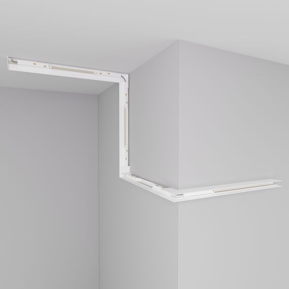 Donolux Outter corner CW Внешний угол-соединитель для подвесного/накладного/встраиваемого шинопровода, изображение 2