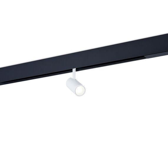 Donolux DL20295WW5WB Светодиодный светильник Alpha для SPACE Track system 5Вт, D35xL80 мм, 342Лм, 36°, 3000К, диммируемый 0-10В, Ra >90, белый корпус, черный коннектор, изображение 4