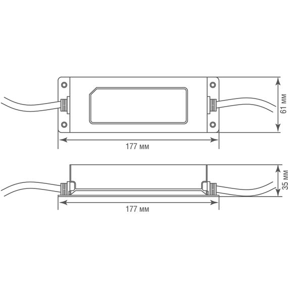 Donolux DNHF200W48 Блок питания для Sling System, 200Вт,DC48В,4А, IP65, 176x57x31 мм, изображение 2