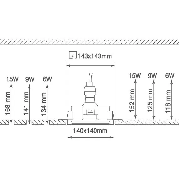 Donolux DL270R1W Светильник встраиваемый гипсовый, белый, 1xGU10, изображение 6