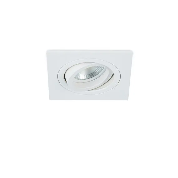 Donolux DL1520SQ1W Светильник встраиваемый, поворотный квадрат, GU10, L92хW92xH60мм, IP20, белый, без лампы, изображение 2