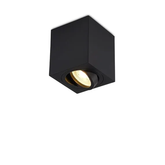 Donolux DL18613SQ1B Накладной светодиодный светильник, GU10, L80xW80хH90мм, IP20, черный, без лампы, изображение 3